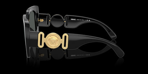 VERSACE 0ve4478u 55 Black W/ Dark Grey Accessories